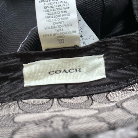 Coach Gray Patterned Bucket Hat - Picture 2 of 2